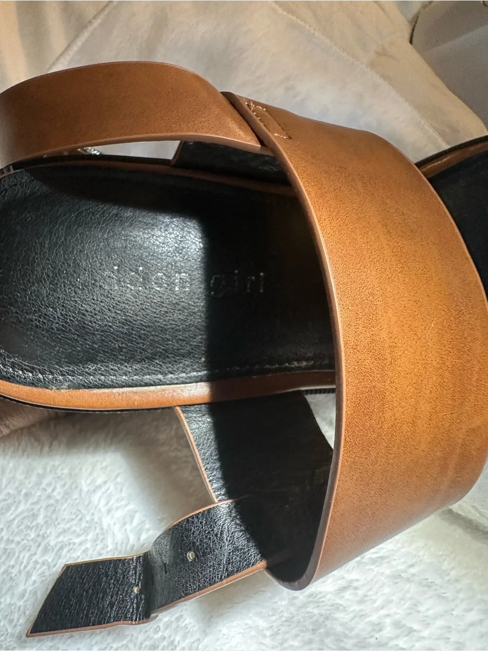 Madden Girl Brown Double-Strap Platform Sandals